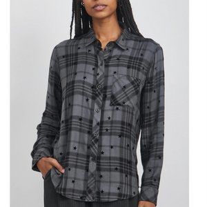NWT Rails Hunter shirt - Iron Black Stars, size small